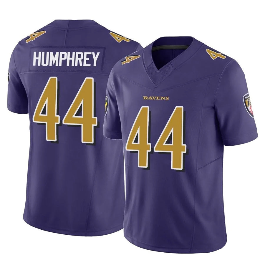 Elroe B.Ravens #44 Marlon Humphrey Player Purple Legend Limited Home Game Stitched Jerseys