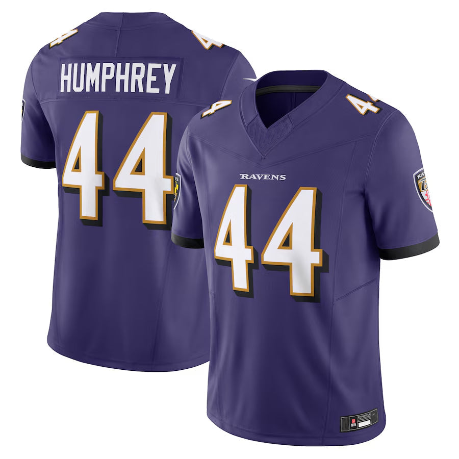Elroe B.Ravens #44 Marlon Humphrey Player Purple Vapor F.U.S.E. Limited Home Game Stitched Jerseys