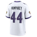 Elroe B.Ravens #44 Marlon Humphrey Player White Home Game Stitched Jerseys
