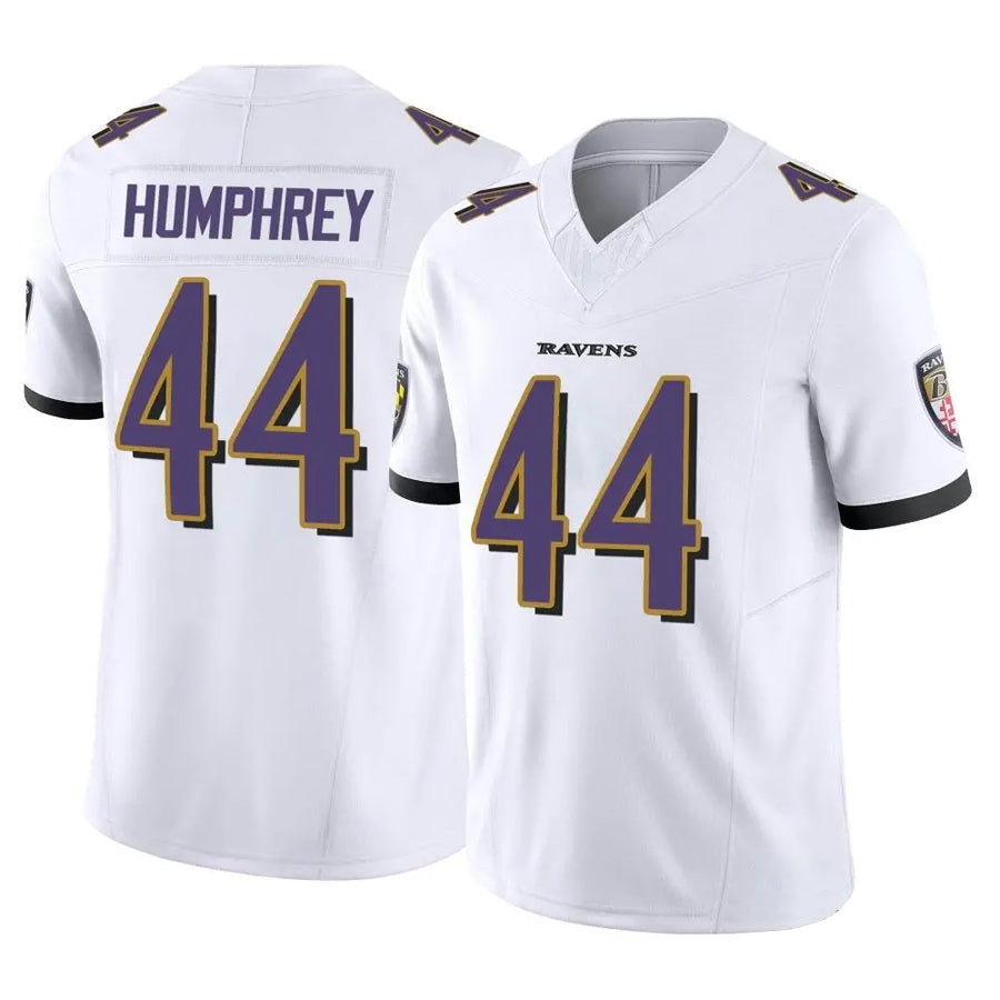 Elroe B.Ravens #44 Marlon Humphrey Player White Vapor F.U.S.E. Limited Home Game Stitched Jerseys