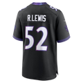 Elroe B.Ravens #52 Ray Lewis Black Alternate Retired Player Stitched Jerseys