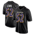 Elroe B.Ravens #52 Ray Lewis Player Black Carbon Fashion Home Stitched Jerseys