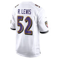 Elroe B.Ravens #52 Ray Lewis Player White Alternate Home Stitched Jerseys