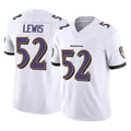 Elroe B.Ravens #52 Ray Lewis Player White Vapor F.U.S.E. Limited Game Home Stitched Jerseys