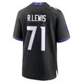 Elroe B.Ravens #71 Olaivavega Ioane Player Black Home Game Stitched Jerseys