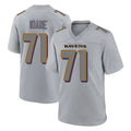 Elroe B.Ravens #71 Olaivavega Ioane Player Gray Replica Limited Stitched Jerseys