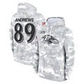 Elroe B.Ravens #89 Mark Andrews Player Arctic Camo Salute To Service Hoodie Stitched Jerseys