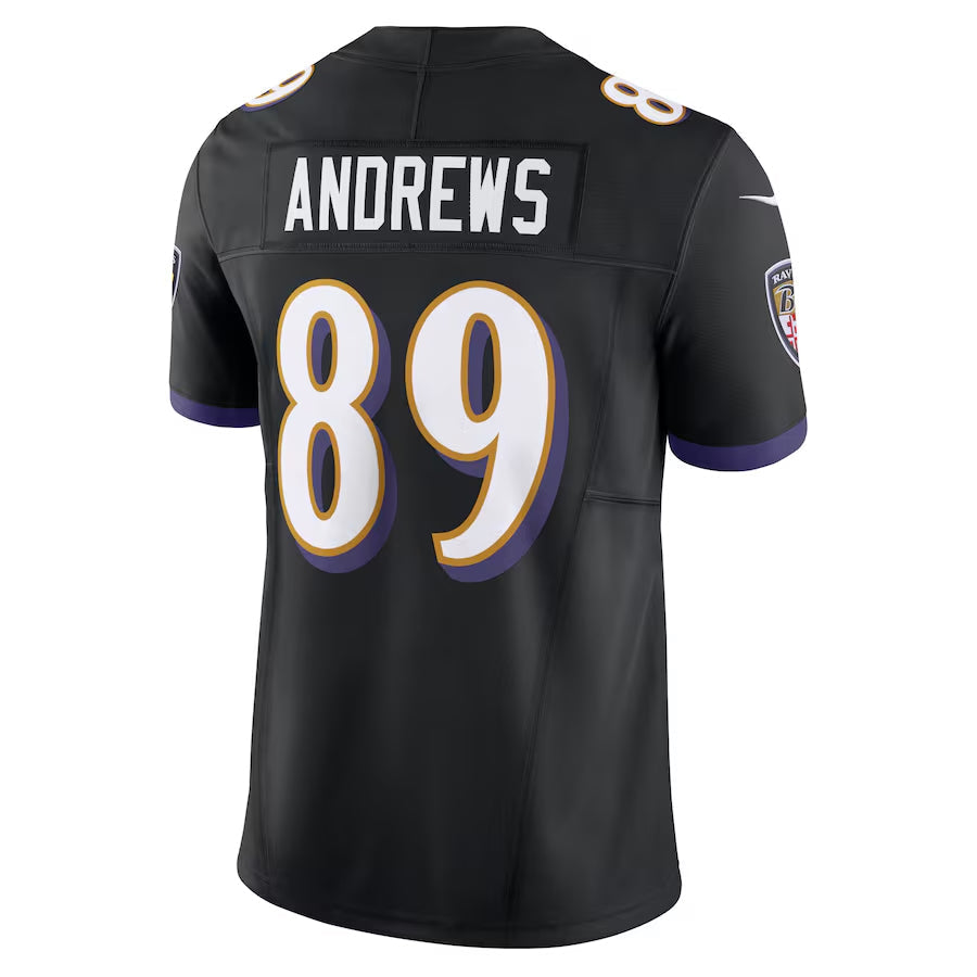 Elroe B.Ravens #89 Mark Andrews Player Black Vapor F.U.S.E. Limited Stitched Jerseys