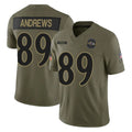 Elroe B.Ravens #89 Mark Andrews Player Olive Salute To Service Limited Home Game Stitched Jerseys