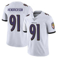 Elroe B.Ravens #91 Trey Hendrickson Player White Vapor Untouchable Game Stitched Jerseys