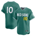 Elroe B.Red Sox #10 Trevor Story Player Green City Connect Limited Home Game Stitched Jerseys