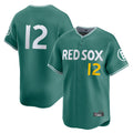 Elroe B.Red Sox #12 Connor Wong Player Green City Connect Limited Home Game Stitched Jerseys