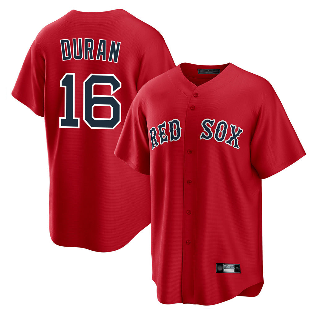 Elroe B.Red Sox #16 Jarren Duran Player Red Home Game Stitched Jersey