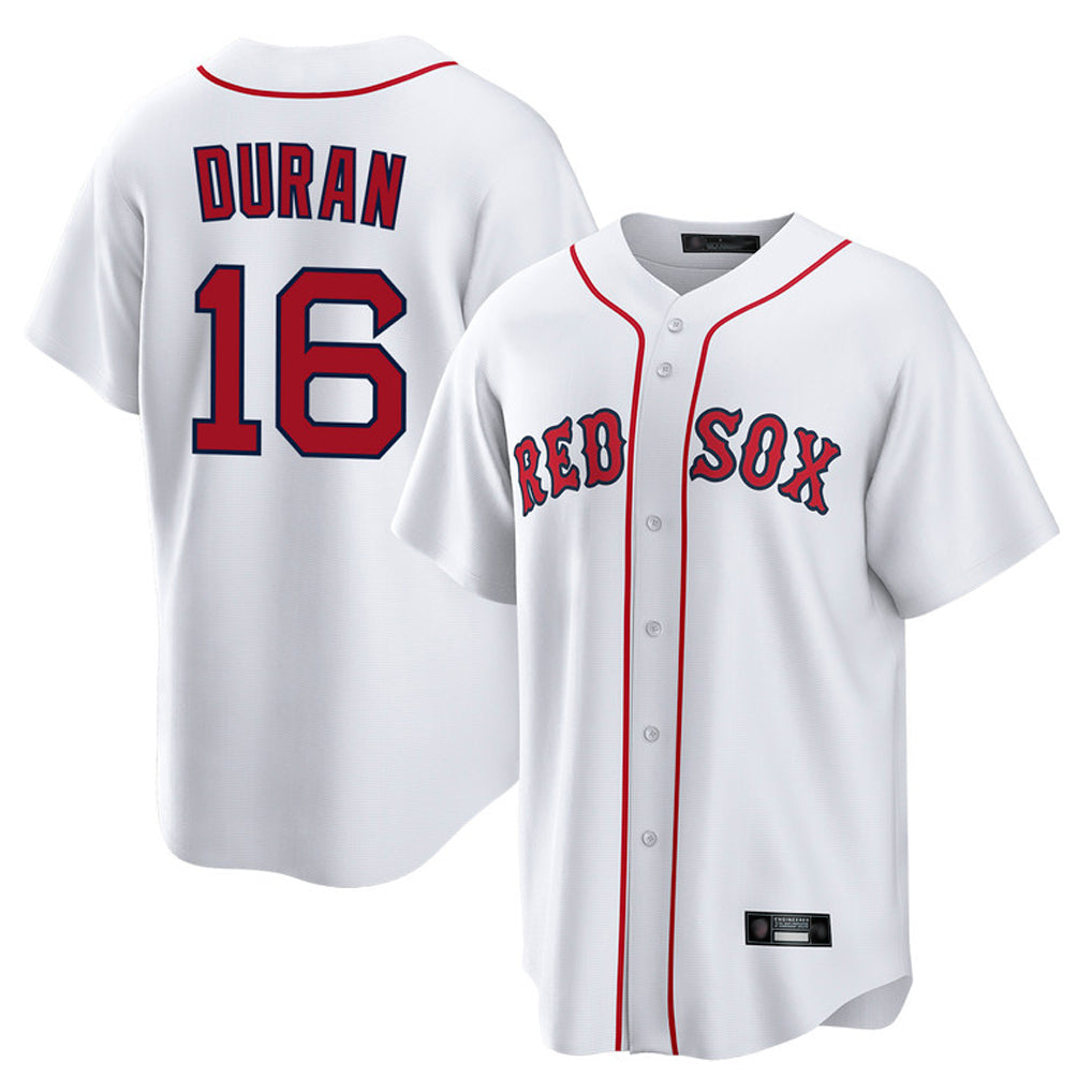 Elroe B.Red Sox #16 Jarren Duran Player White Home Game Stitched Jersey