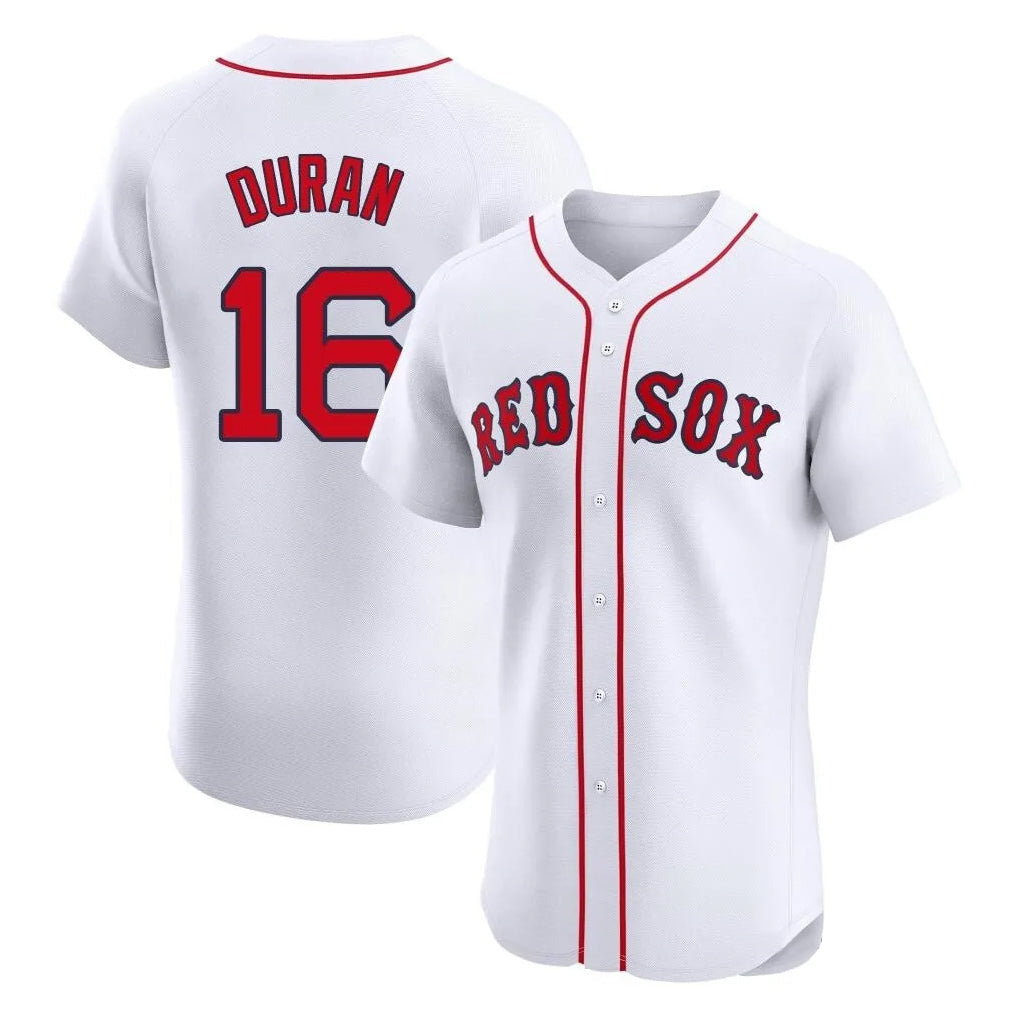 Elroe B.Red Sox #16 Jarren Duran Player White Limited Elite Home Game Stitched Jersey