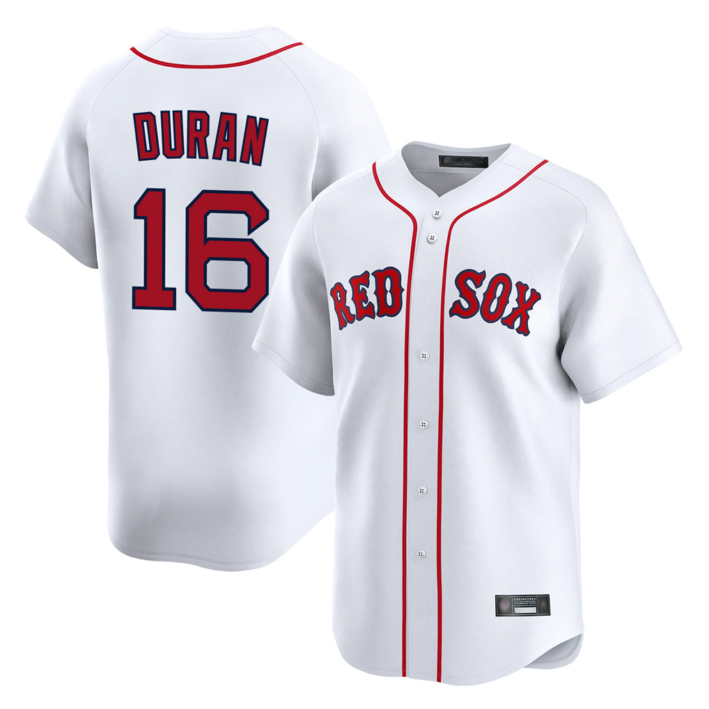 Elroe B.Red Sox #16 Jarren Duran Player White Limited Home Game Stitched Jersey