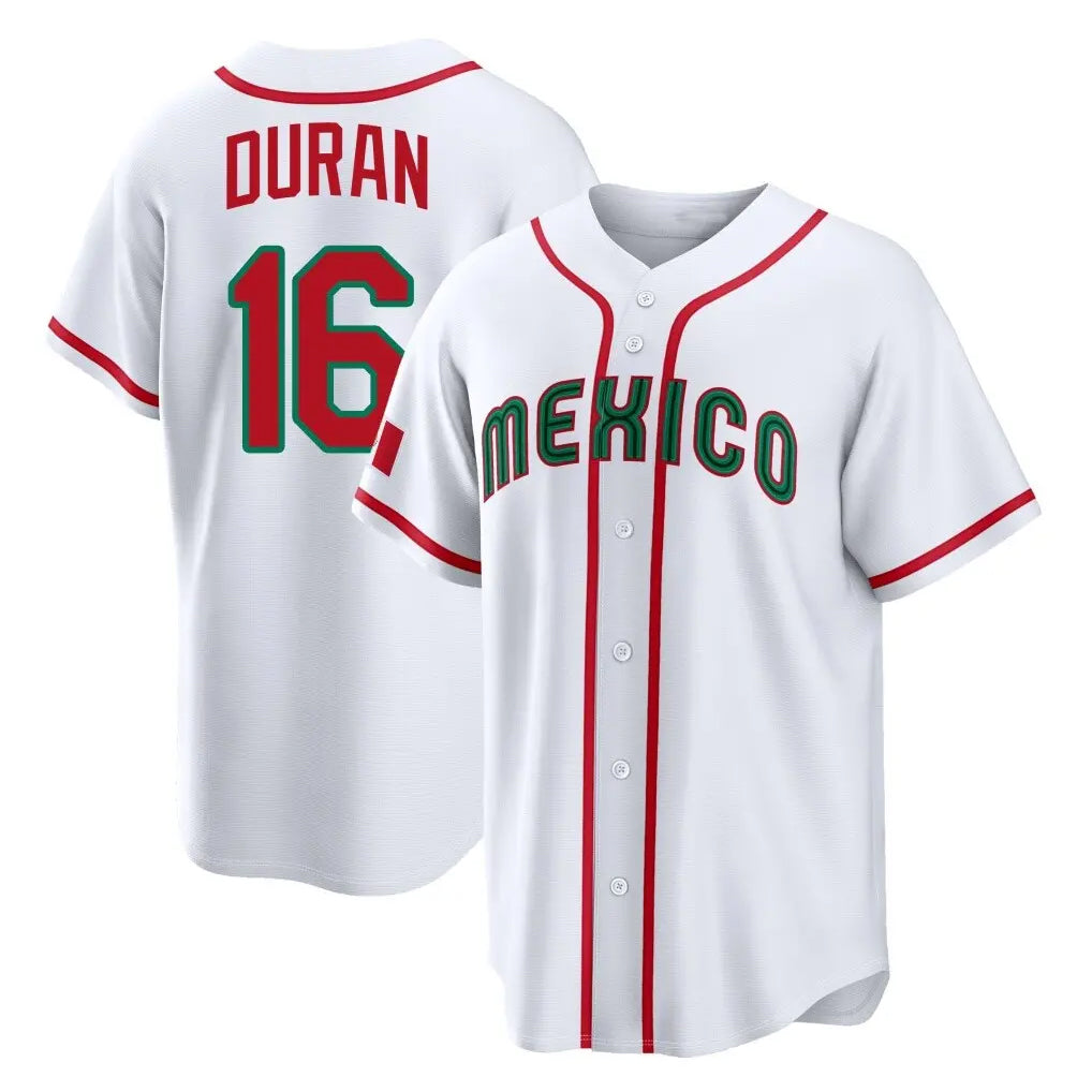 Elroe B.Red Sox #16 Jarren Duran Player White Mexico 2026 World Classic Home Game Stitched Jerseys