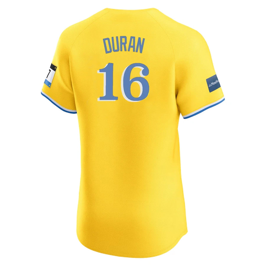 Elroe B.Red Sox #16 Jarren Duran Player Yellow Limited Elite Home Game Stitched Jerseys