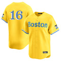 Elroe B.Red Sox #16 Jarren Duran Player Yellow Limited Home Game Stitched Jersey