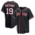 Elroe B.Red Sox #19 Roman Anthony Player Black Out Home Game Stitched Jerseys