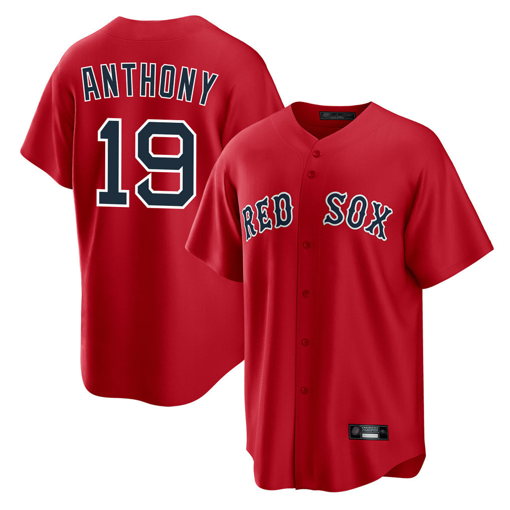 Elroe B.Red Sox #19 Roman Anthony Player Red Home Game Stitched Jerseys