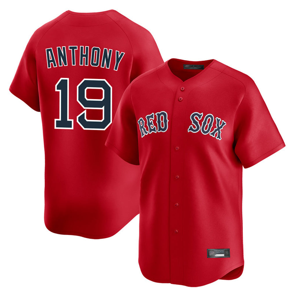 Elroe B.Red Sox #19 Roman Anthony Player Red Limited Home Game Stitched Jerseys