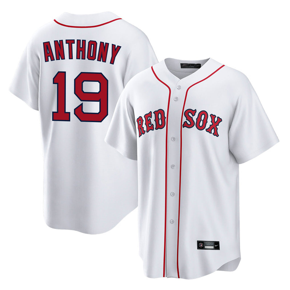 Elroe B.Red Sox #19 Roman Anthony Player White Home Game Stitched Jerseys