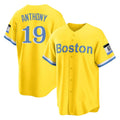 Elroe B.Red Sox #19 Roman Anthony Player Yellow Home Game Stitched Jerseys