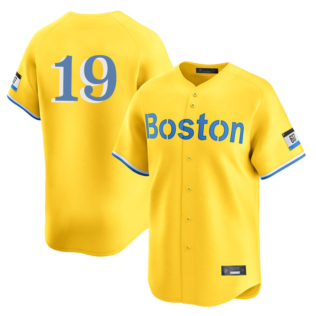 Elroe B.Red Sox #19 Roman Anthony Player Yellow Limited Home Game Stitched Jerseys
