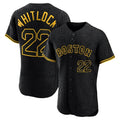 Elroe B.Red Sox #22 Garrett Whitlock Player Black Snake Skin City Limited Elite Home Stitched Jerseys