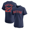 Elroe B.Red Sox #22 Garrett Whitlock Player Navy Limited Elite Home Game Stitched Jerseys