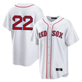Elroe B.Red Sox #22 Garrett Whitlock Player White Home Game Stitched Jerseys