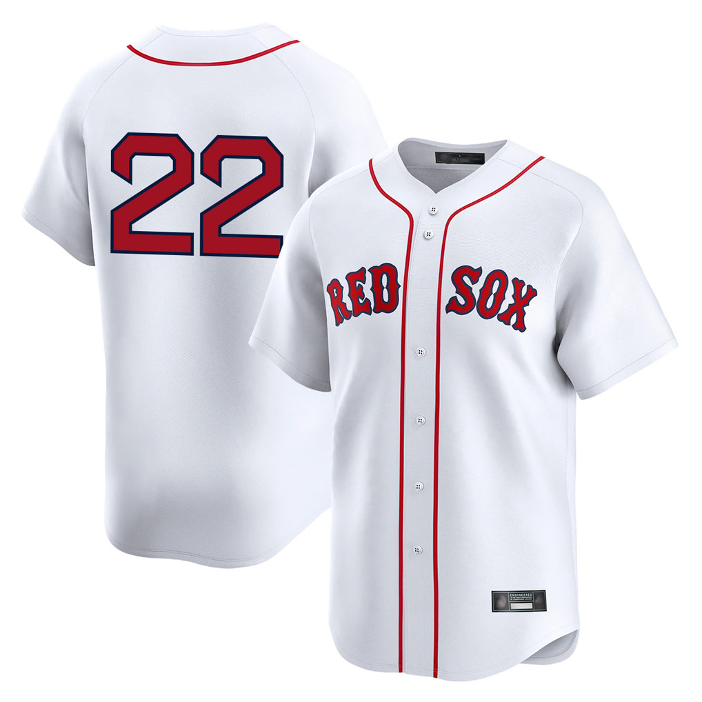 Elroe B.Red Sox #22 Garrett Whitlock Player White Limited Home Game Stitched Jerseys