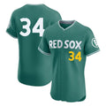 Elroe B.Red Sox #34 David Ortiz Player Green City Connect Limited Elite Home Game Stitched Jerseys