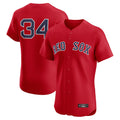 Elroe B.Red Sox #34 David Ortiz Player Red Limited Elite Home Game Stitched Jerseys