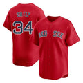 Elroe B.Red Sox #34 David Ortiz Player Red Limited Home Game Stitched Jerseys