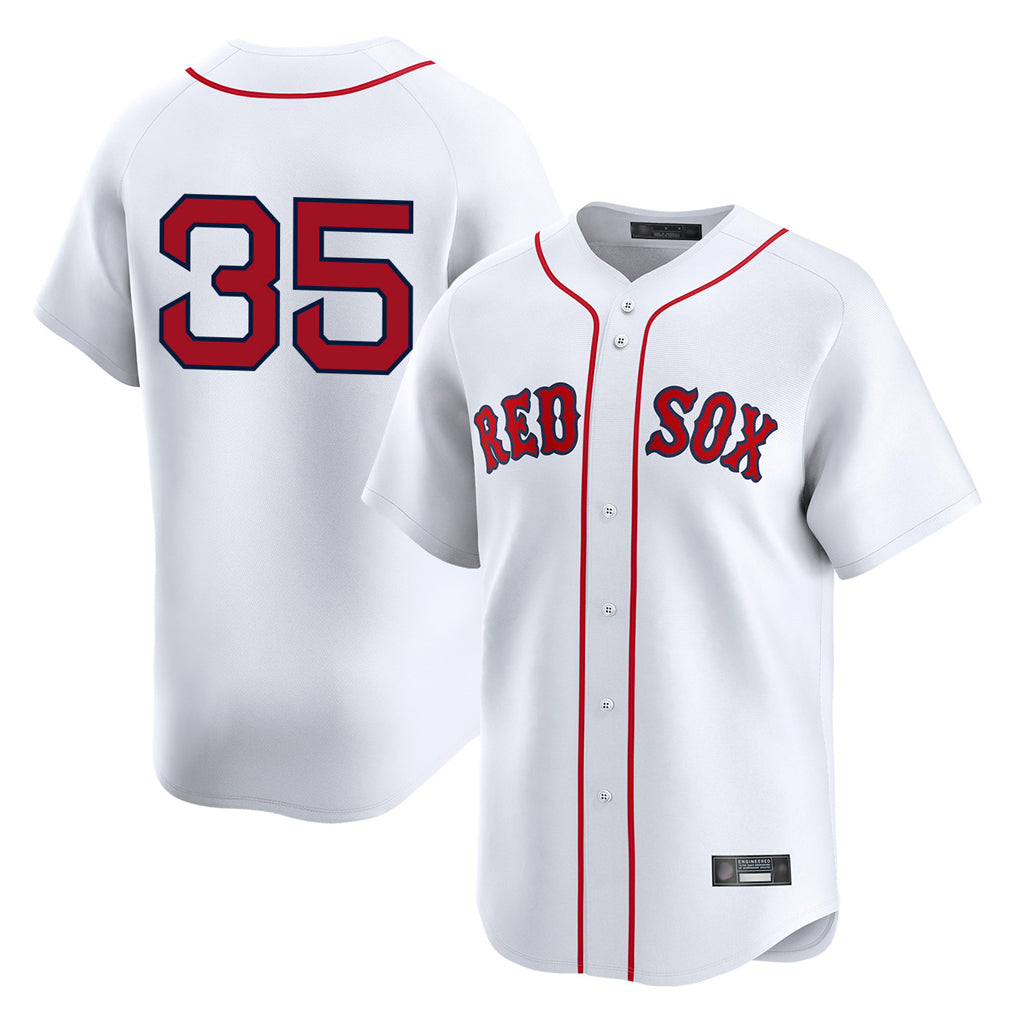 Elroe B.Red Sox #35 Garrett Crochet Player White Limited Home Game Stitched Jerseys