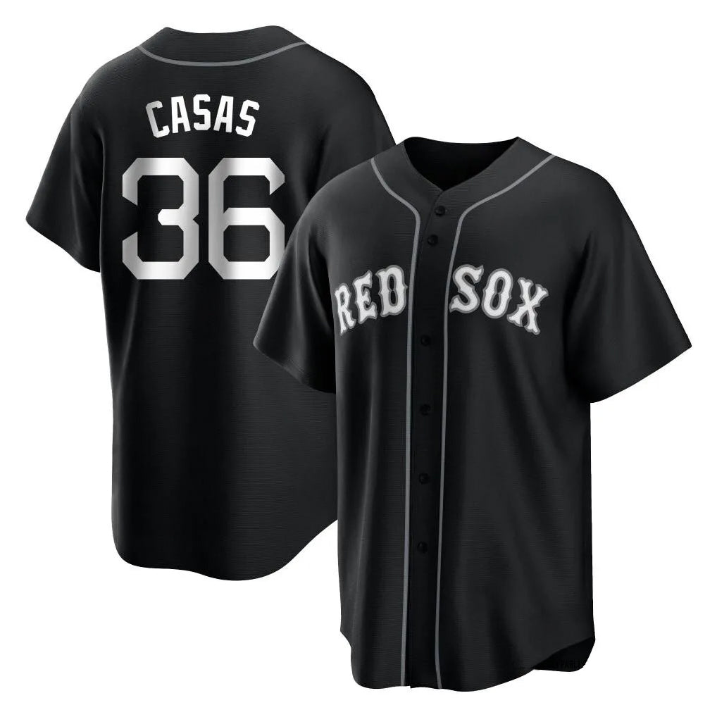 Elroe B.Red Sox #36 Triston Casas Player Black Home Game Stitched Jerseys