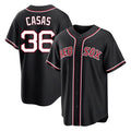 Elroe B.Red Sox #36 Triston Casas Player Black Out Home Game Stitched Jerseys