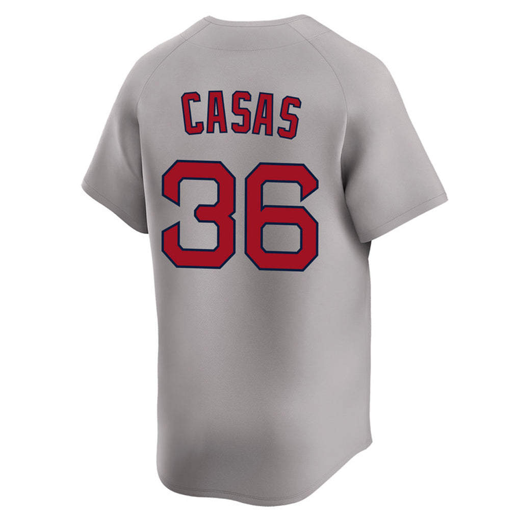 Elroe B.Red Sox #36 Triston Casas Player Gray Road Limited Home Game Stitched Jerseys