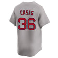 Elroe B.Red Sox #36 Triston Casas Player Gray Road Limited Home Game Stitched Jerseys