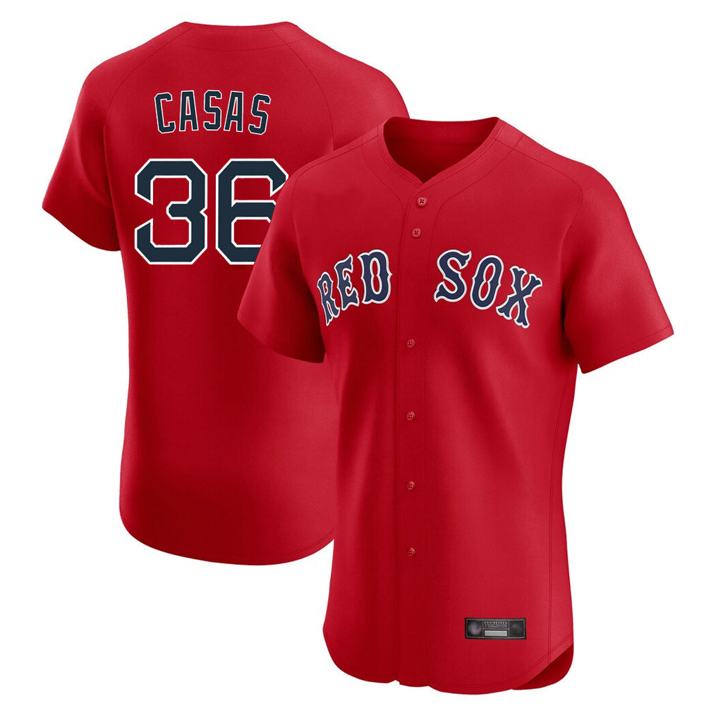 Elroe B.Red Sox #36 Triston Casas Player Red Limited Elite Home Game Stitched Jersey