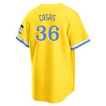 Elroe B.Red Sox #36 Triston Casas Player Yellow Home Game Stitched Jerseys