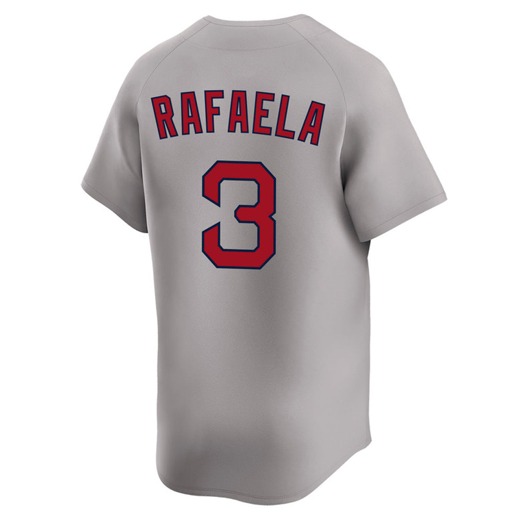 Elroe B.Red Sox #3 Ceddanne Rafaela Player Gray Road Limited Home Game Stitched Jerseys