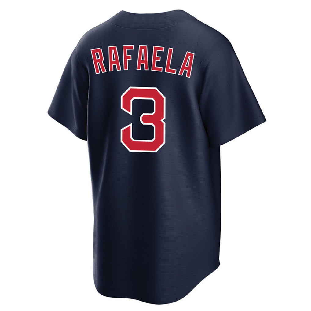 Elroe B.Red Sox #3 Ceddanne Rafaela Player Navy Home Game Stitched Jerseys