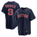 Elroe B.Red Sox #3 Ceddanne Rafaela Player Navy Home Game Stitched Jersey