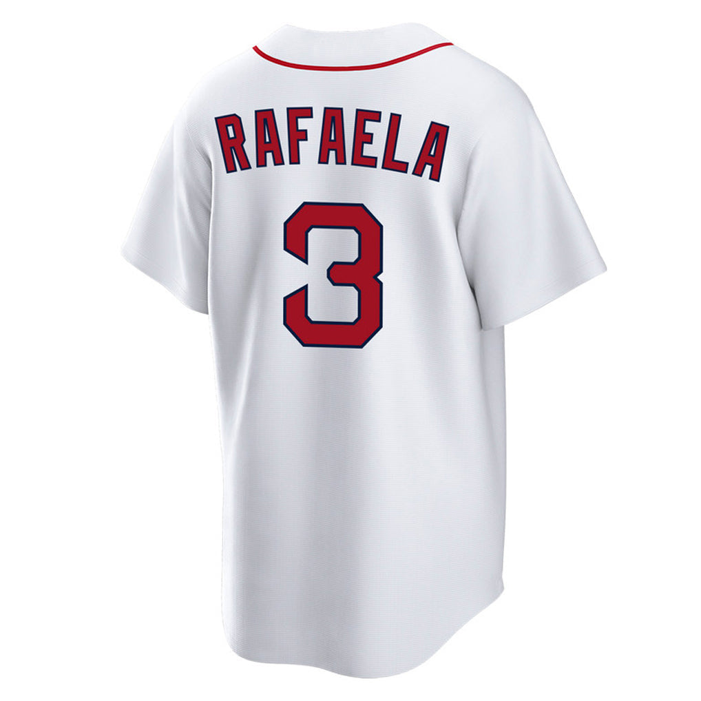 Elroe B.Red Sox #3 Ceddanne Rafaela Player White Home Game Stitched Jerseys