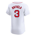 Elroe B.Red Sox #3 Ceddanne Rafaela Player White Limited Elite Home Game Stitched Jerseys