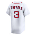Elroe B.Red Sox #3 Ceddanne Rafaela Player White Limited Home Game Stitched Jerseys