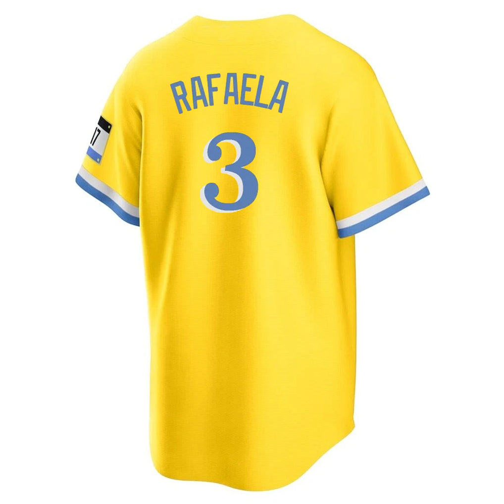 Elroe B.Red Sox #3 Ceddanne Rafaela Player Yellow Home Game Stitched Jerseys